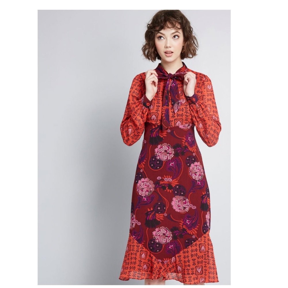 Anna Sui Unforgettable Flair A-Line dress
